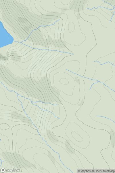 Thumbnail image for Maol nan Damh [Jura, Scarba and Colonsay] [NR695999] showing contour plot for surrounding peak